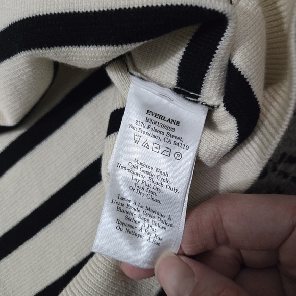 Everlane The Mariner Crew Sweater, Wool/Cotton, M, NWOT - Picture 9 of 15